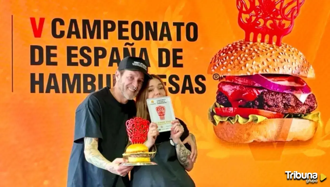 La mejor hamburguesa de España se come en León: la 'EM2' del Carnivan Superbar de Shara y Jorge