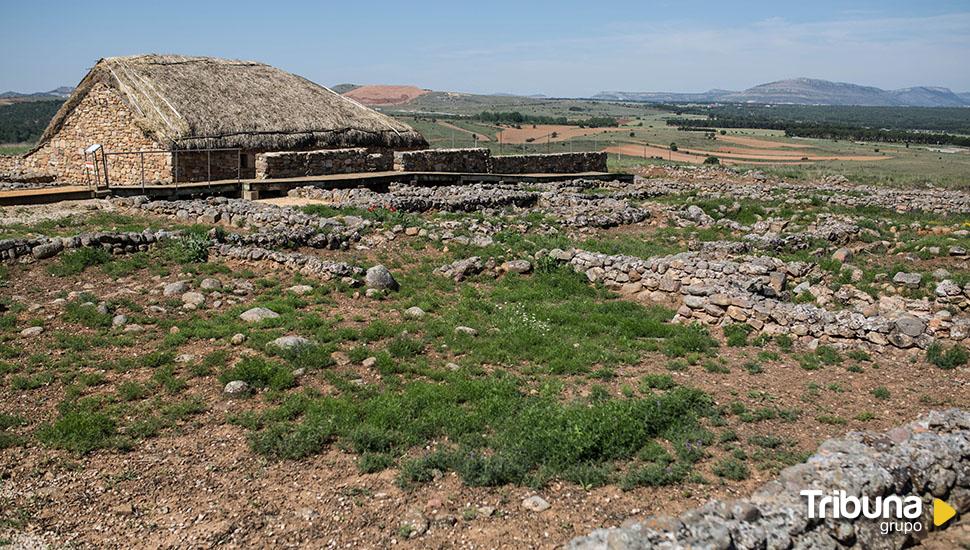 La casa celtíbera del yacimiento de Numancia, cerrada desde este jueves