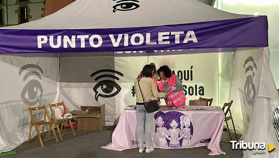 Puntos violetas para ayudar a las mujeres durante las fiestas de San Juan
