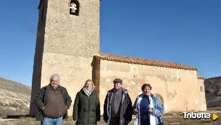 Finalizan las obras de mejora del acceso al entorno de la iglesia de Santa María de Caracena