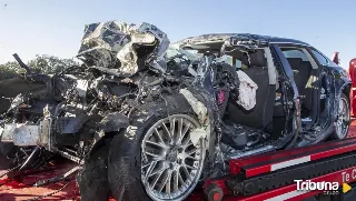 Fallece una mujer tras la colisión frontal entre un turismo y un camión en la N-112 de Soria