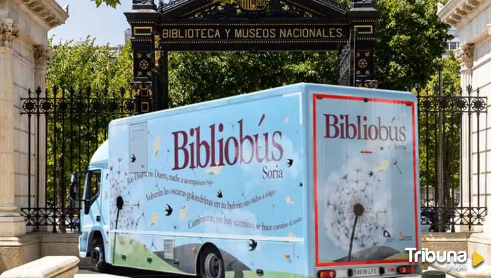 El bibliobús de la Diputación de Soria viaja hasta la Biblioteca Nacional de España